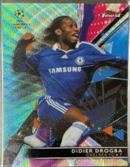 Didier Drogba [Aqua] #104 Soccer Cards 2021 Topps Finest UEFA Champions League