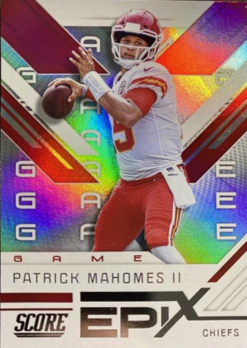 2019 Panini Score Epix Patrick Mahomes Game Purple EG3 PSA 10 POP 2 popular Insert