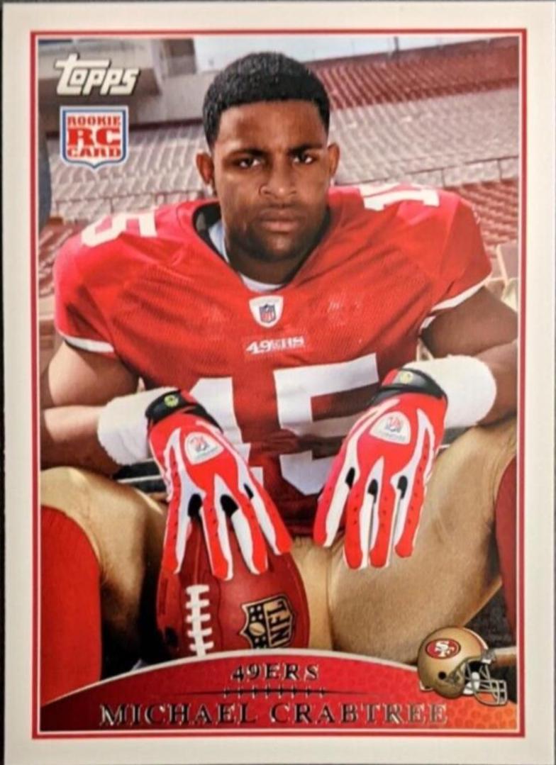 Michael Crabtree [No Helmet] #420 Football Cards 2009 Topps