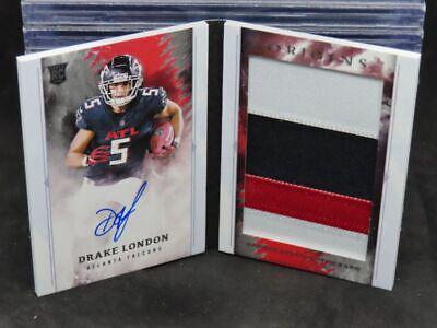 2022 Panini Origins Drake London Rookie Green Ink Autograph /5 Silver shops SP FALCONS