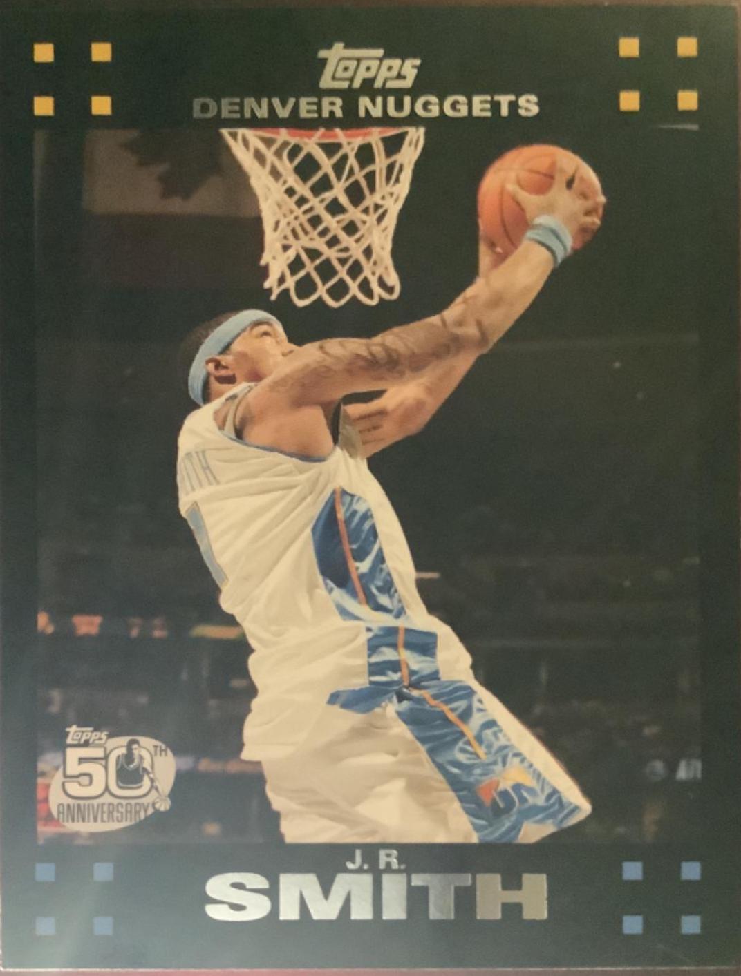 J. R. Smith #82 Basketball Cards 2007 Topps 50th Anniversary