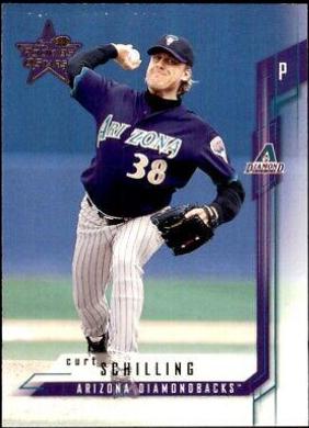 Curt Schilling #38 Baseball Cards 2001 Leaf Rookies & Stars