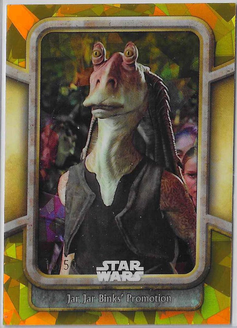 Jar Jar Binks' Promotion [Gold] #71 Star Wars 2024 Topps Chrome Sapphire