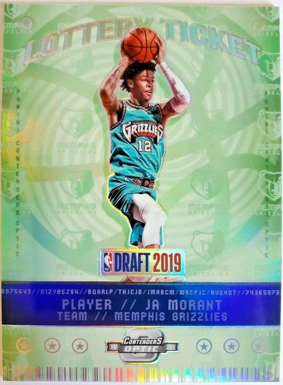 JA Morant [Lottery Ticket] #2 Basketball Cards 2019 Panini Contenders Optic