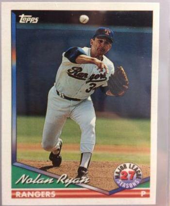 Nolan Ryan #34 Baseball Cards 1994 Topps Bilingual