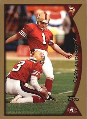 Gary Anderson #32 Football Cards 1998 Topps