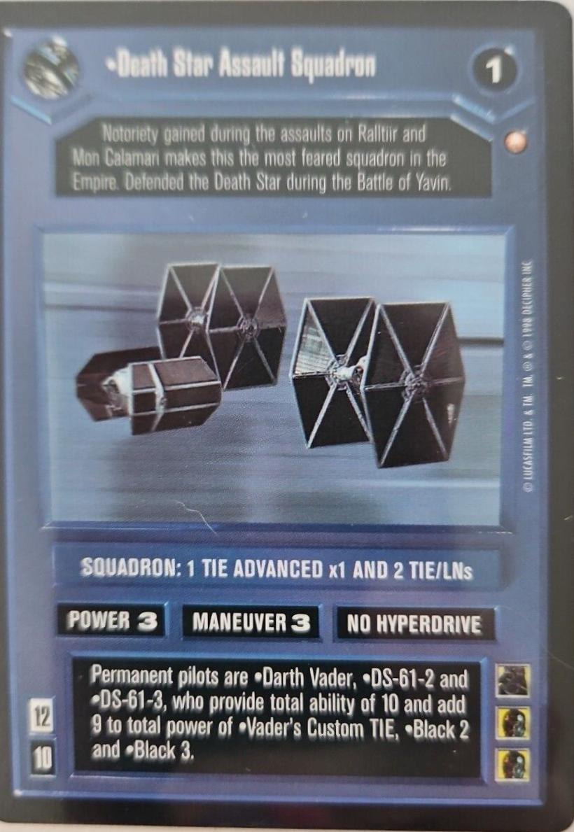 Death Star Assault Squadron [Limited] Star Wars CCG Special Edition