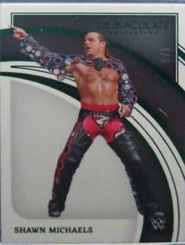 Shawn Michaels [Green] #1 Wrestling Cards 2022 Panini Immaculate WWE