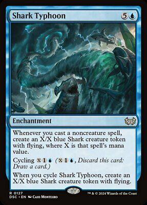 Shark Typhoon #127 Magic Duskmourn: House of Horror Commander