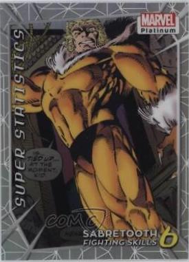 Sabretooth [Rainbow] #SS19 Marvel 2023 Upper Deck Platinum Super Statistics