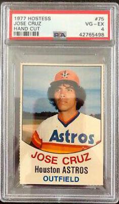 Jose Cruz [Hand Cut] #75 Baseball Cards 1977 Hostess