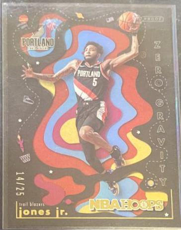 Derrick Jones Jr. [Hyper Green] #17 Basketball Cards 2021 Panini Hoops Zero Gravity