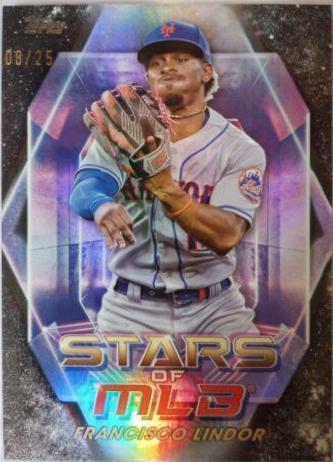 Francisco Lindor [Black] #SMLB-28 Baseball Cards 2023 Topps Stars of MLB