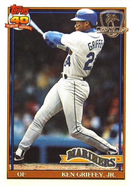 Ken Griffey Jr. #790 Precios | 1991 Topps Desert Shield | Tarjetas de ...