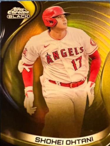 Shohei Ohtani [Gold] #97 Baseball Cards 2022 Topps Chrome Black