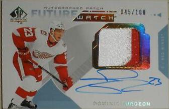 Dominic Turgeon [Autograph Patch] #157 Hockey Cards 2018 SP Authentic