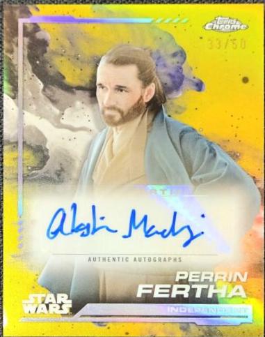 Alastair Mackenzie as Perrin Fertha [Gold Refractor] #AU-AM Star Wars 2024 Topps Chrome Autograph