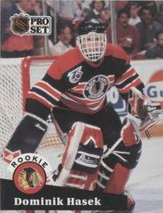 Dominik Hasek [French] #529 Hockey Cards 1991 Pro Set Prices