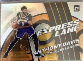 Anthony Davis [Orange] #19 Basketball Cards 2021 Panini Donruss Optic Express Lane