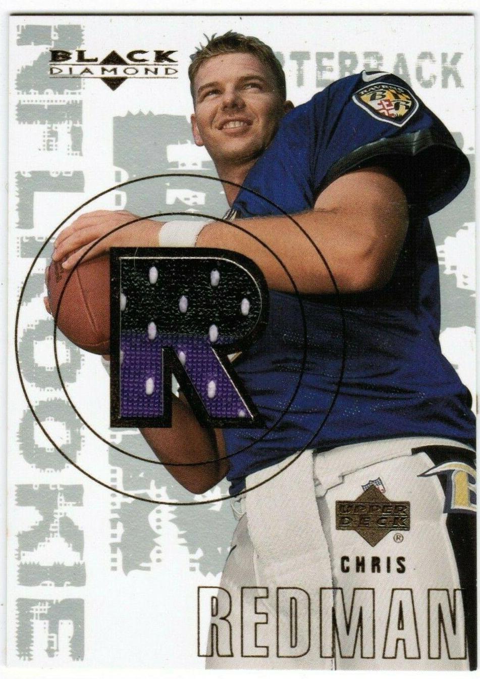 Chris Redman [Rookie Jersey] #154 Football Cards 2000 Upper Deck Black Diamond