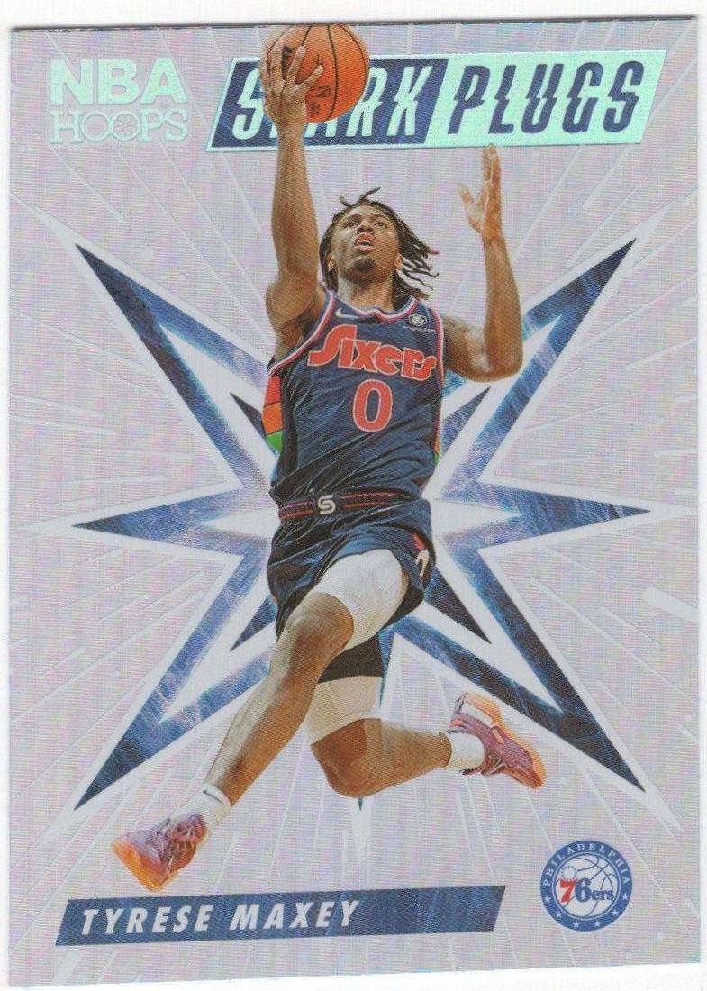 Tyrese Maxey #20 Basketball Cards 2022 Panini Hoops Spark Plugs