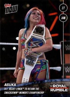 Asuka #3 Wrestling Cards 2019 Topps Now WWE