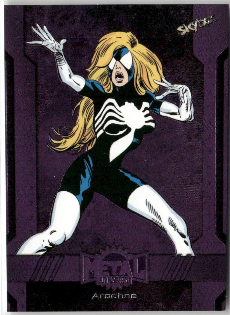 Arachne [Purple FX] #128 2024 SkyBox Metal Universe Avengers