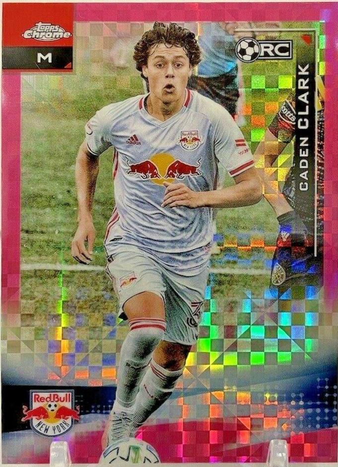 Caden Clark [Pink Xfractor] #115 Soccer Cards 2021 Topps Chrome MLS