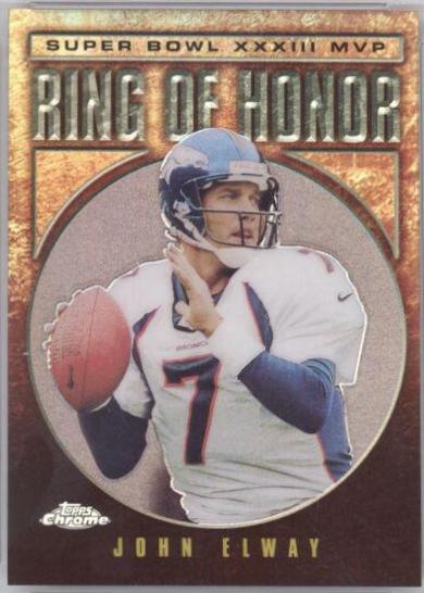 John Elway [Refractor] #JE33 Football Cards 2002 Topps Chrome Ring of Honor