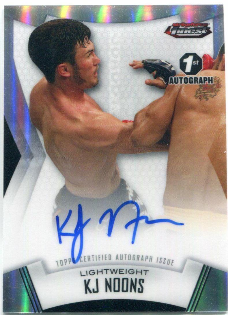 KJ Noons #AKN Ufc Cards 2012 Finest UFC Autographs