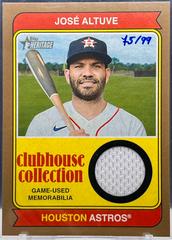 Jose Altuve [Gold] #CCR-JA Baseball Cards 2023 Topps Heritage Clubhouse Collection Relics Prices