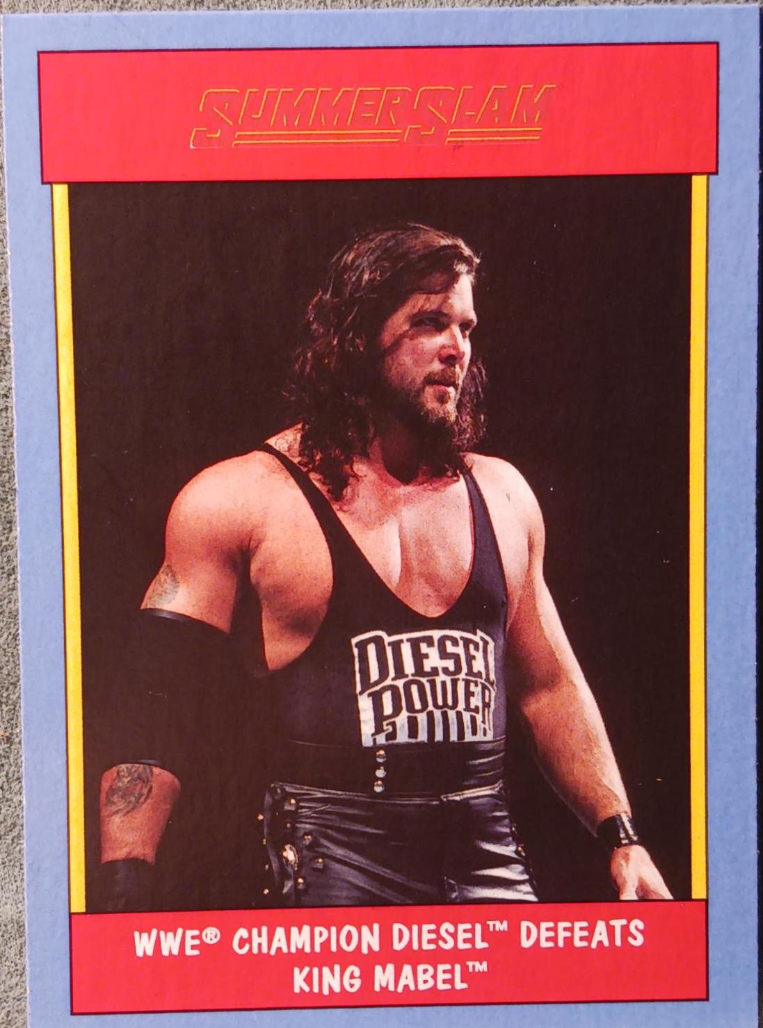 Diesel #15 Wrestling Cards 2017 Topps WWE Heritage Thirty Years of SummerSlam