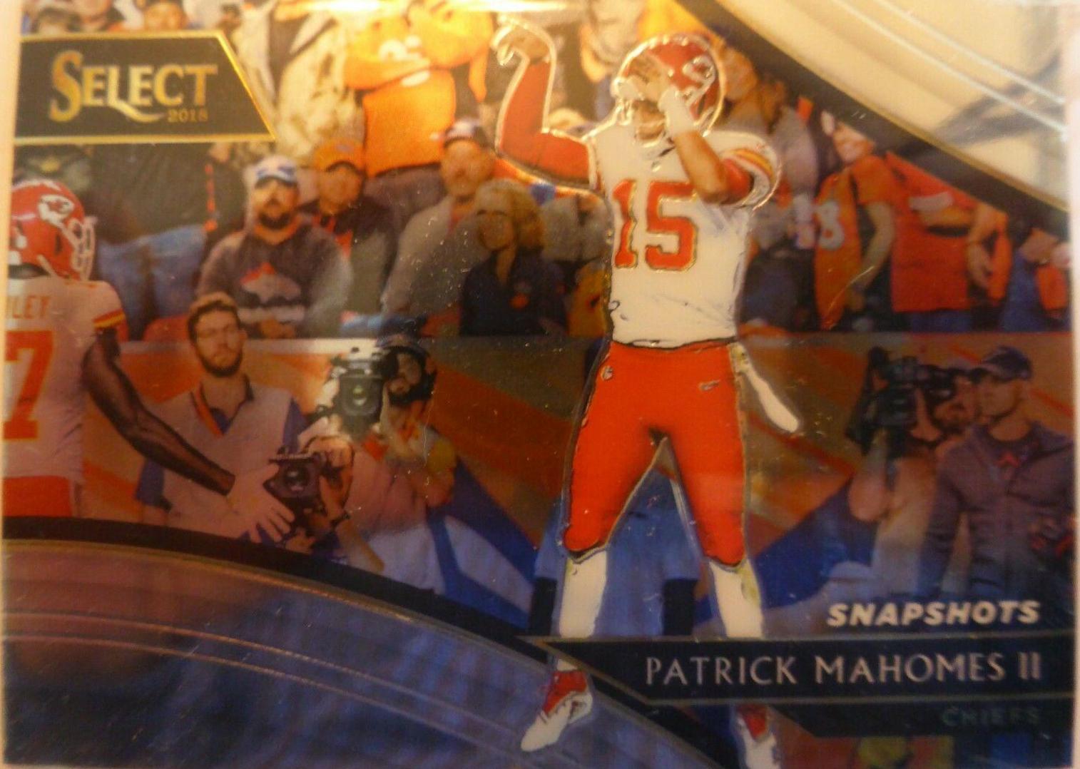 Patrick Mahomes 2018 Panini Select Snapshots Silver store Prizm SN-1