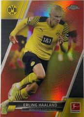 Erling Haaland [Red Refractor] #30 Soccer Cards 2021 Topps Chrome Bundesliga Prices