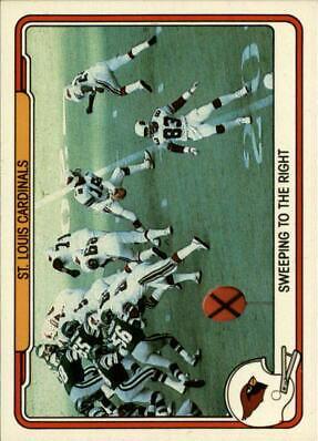 St. Louis Cardinals #45 Football Cards 1982 Fleer Team Action