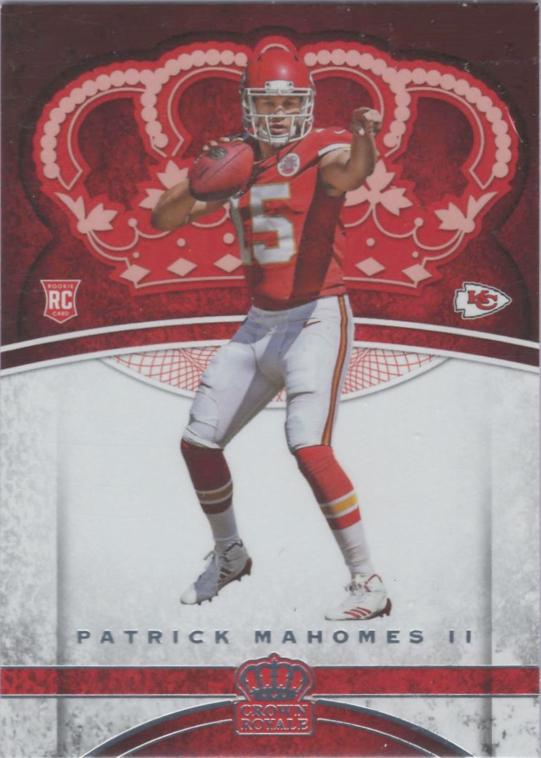 2017 PANINI CROWN ROYALE PATRICK MAHOMES ROOKIE RC #84 KANSAS 2024 CITY CHIEFS MVP?