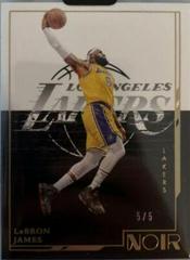 LeBron James [Holo Gold] #110 Basketball Cards 2021 Panini Noir Prices