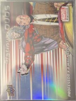 Professor X / Magneto [Rainbow] #PD10 Marvel 2023 Upper Deck Platinum Duos