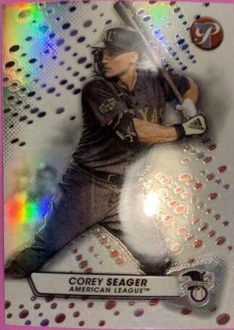 Corey Seager [Black Refractor] #258 Baseball Cards 2023 Topps Pristine