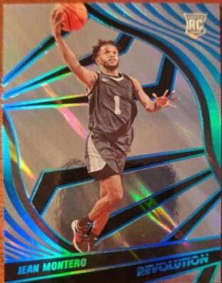 Jean Montero [Lava] #36 Basketball Cards 2022 Panini Chronicles Draft Picks Revolution