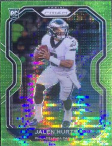 Jalen Hurts Neon Green sale Pulsar Prizm Rookie