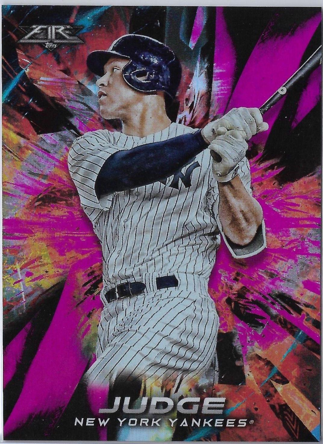 Aaron Judge [Magenta] #1 Baseball Cards 2018 Topps Fire