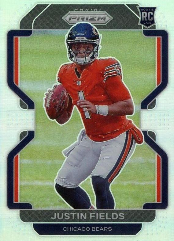 Justin fields outlet Prizm silver