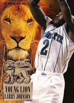 Larry Johnson #3 Basketball Cards 1994 Fleer Young Lions