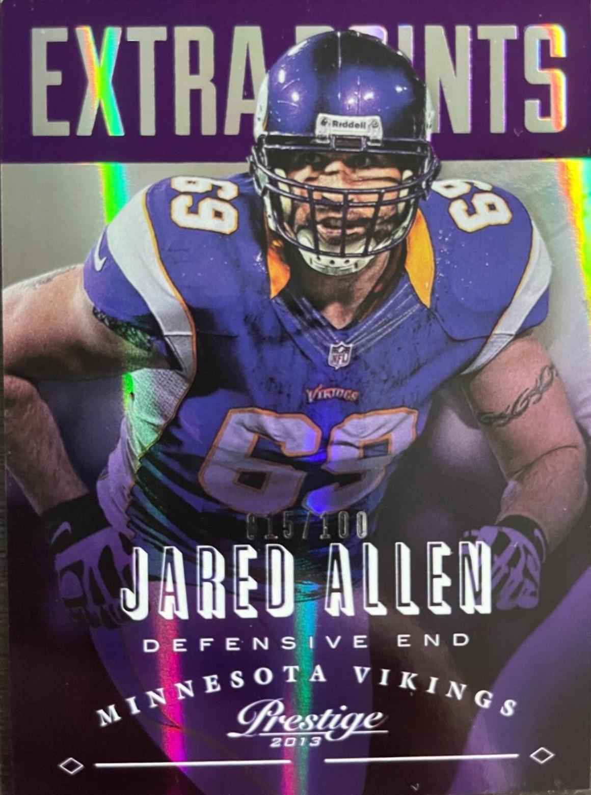 Jared Allen [Extra Points Purple] #112 Football Cards 2013 Panini Prestige