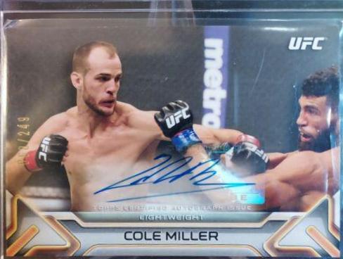 Cole Miller #KA-CMI Ufc Cards 2016 Topps UFC Knockout Autographs