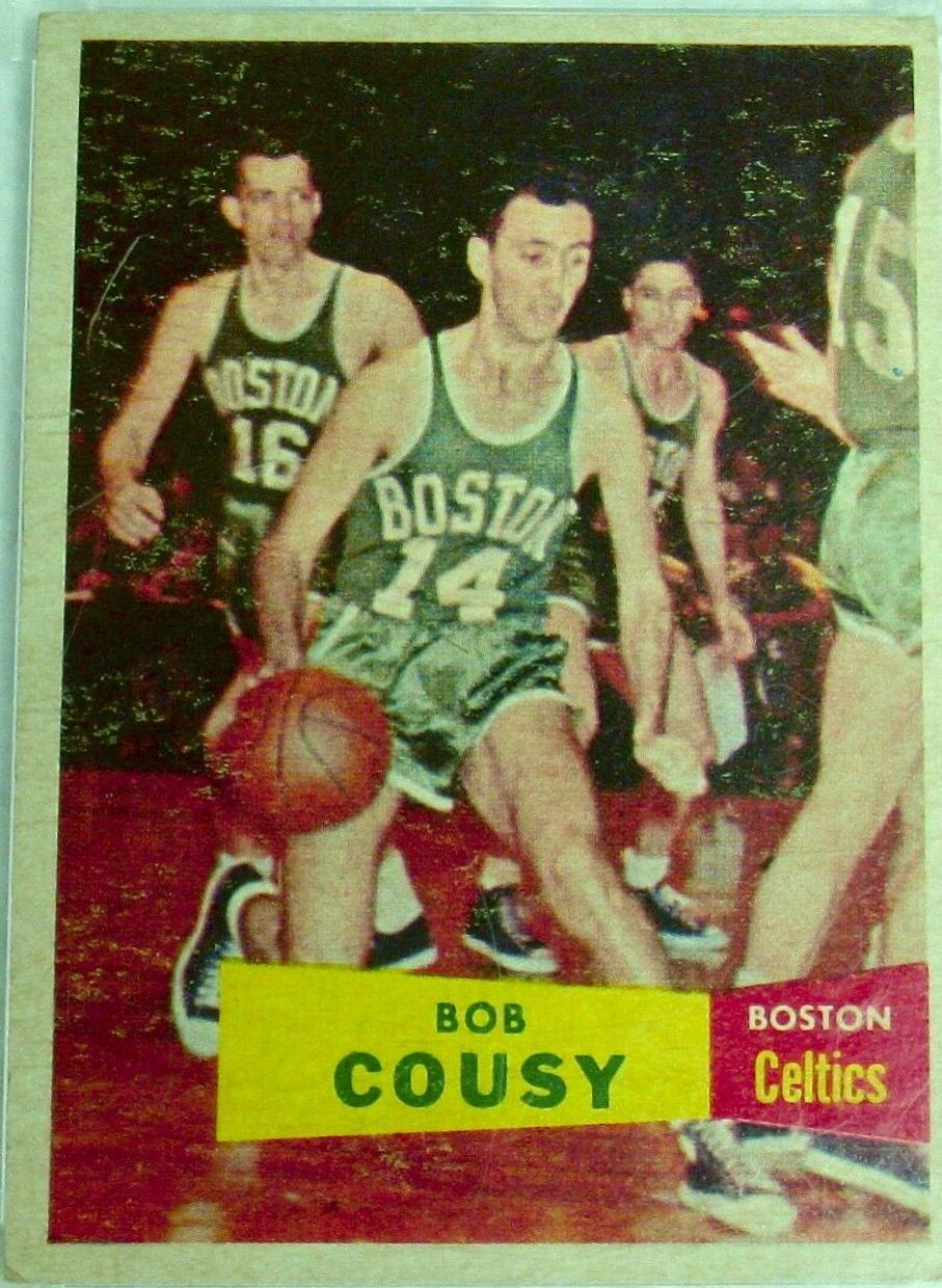 Bob Cousy #17 Basketball Cards 1957 Topps