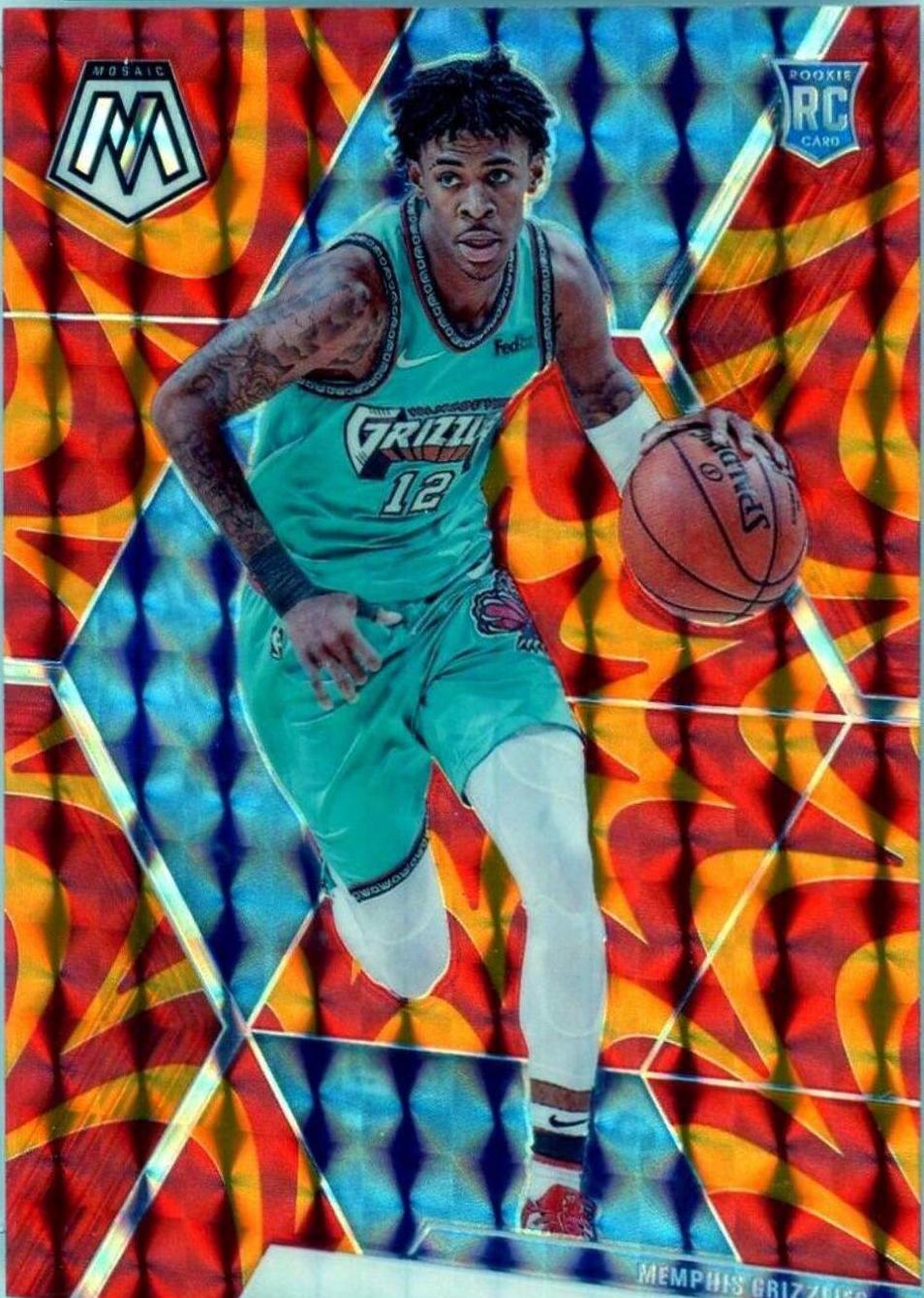 JA MORANT PANINI MOSAIC BASE ROOKIE CARD GRIZZLIES - BASKETBALL NBA PSA outlets 9