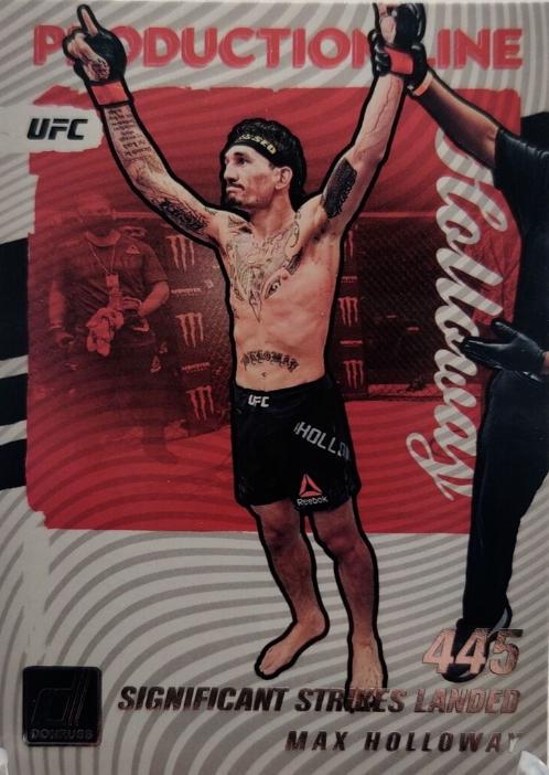 Max Holloway #9 Ufc Cards 2022 Panini Donruss UFC Production Line