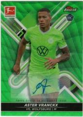 Aster Vranckx [Green Wave] #BCA-AV Soccer Cards 2021 Topps Finest Bundesliga Autographs Prices